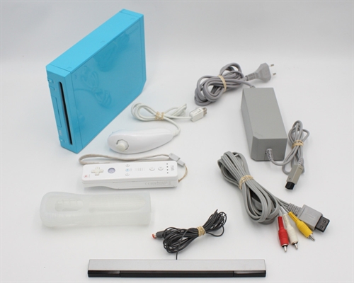 Nintendo Wii Konsol - Blå - RVL-101 - SNR KEH501658366 (B Grade) (Genbrug)